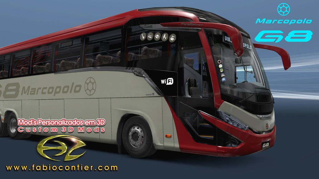 ETS2 Mod Bus G8 6x2 Scania Premium