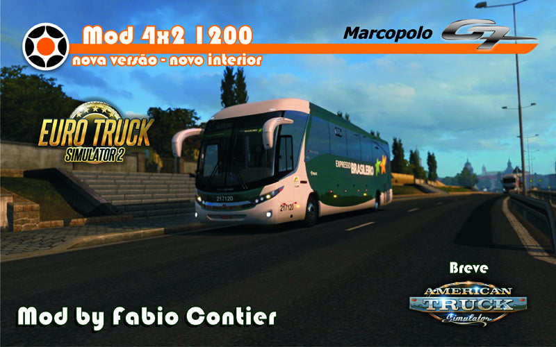ETS2 Série G7 Marcopolo 4x2 com 4 interiores