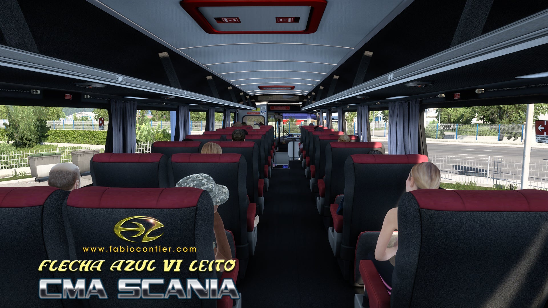 ETS2 Mod Bus CMA Scania Flecha Azul VI Leito