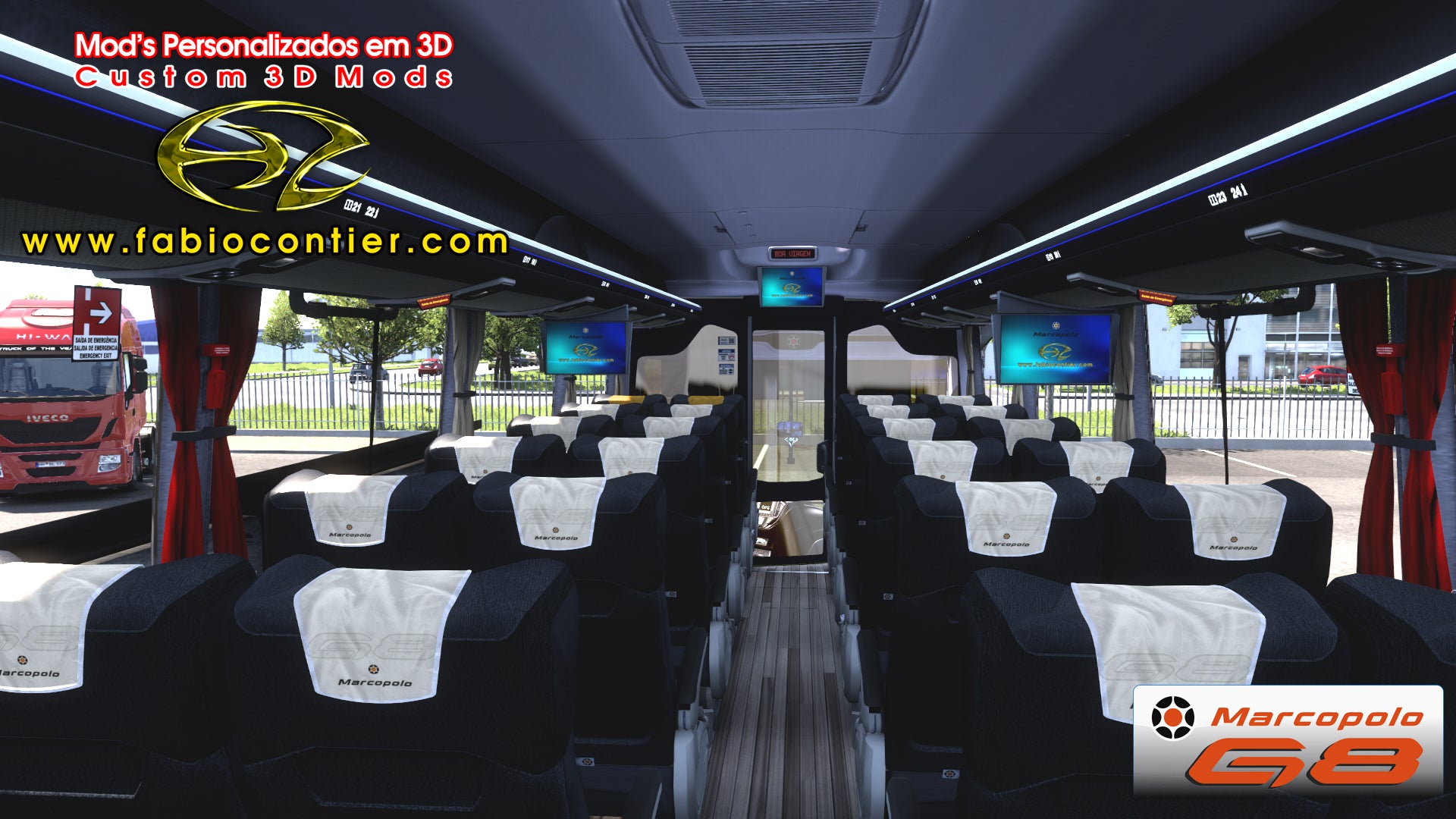 ETS2 Mod Bus G8 4x2 Scania Infinity Marcopolo