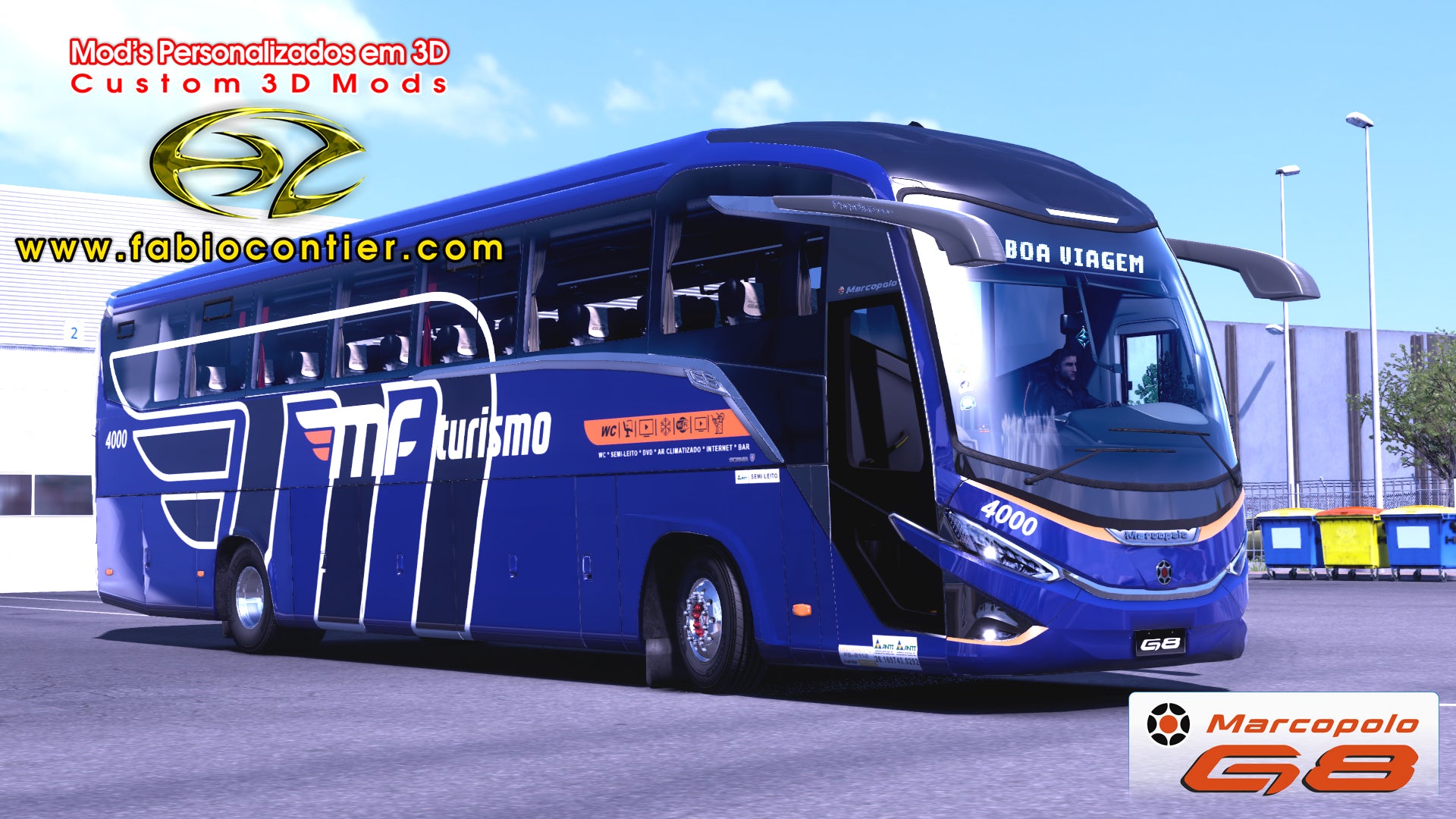 ETS2 Mod Bus G8 4x2 Scania Infinity Marcopolo