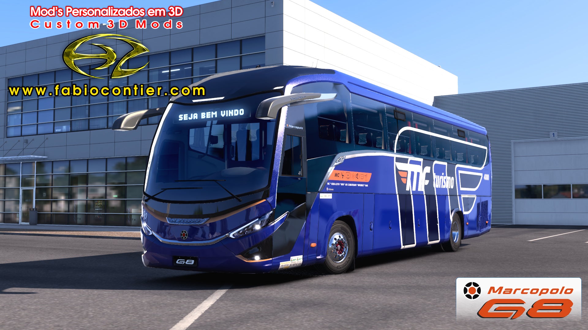 ETS2 Mod Bus G8 4x2 Scania Infinity Marcopolo