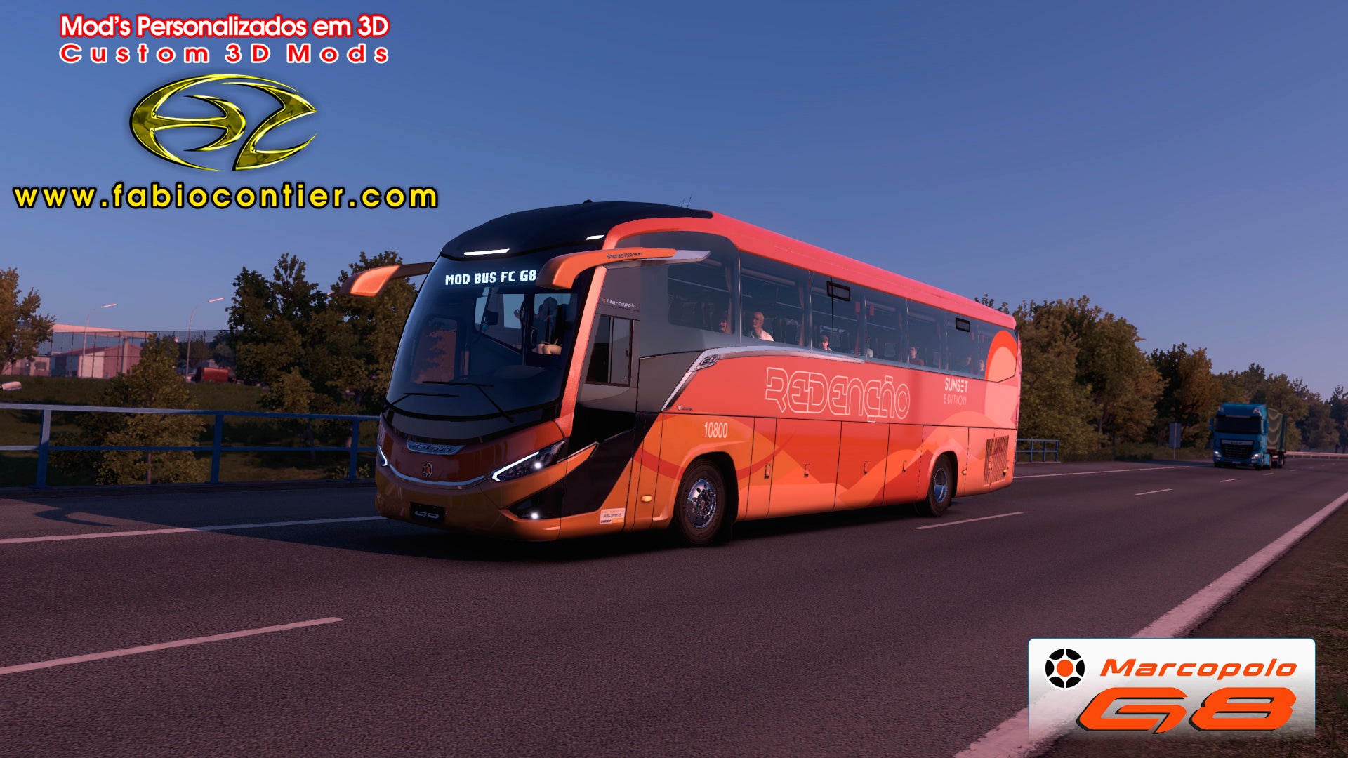 ETS2 Mod Bus G8 4x2 Scania Infinity Marcopolo