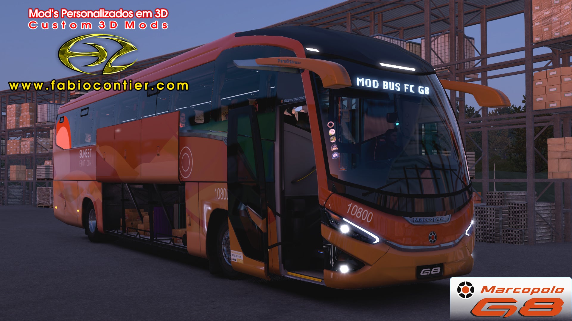 ETS2 Mod Bus G8 4x2 Scania Infinity Marcopolo