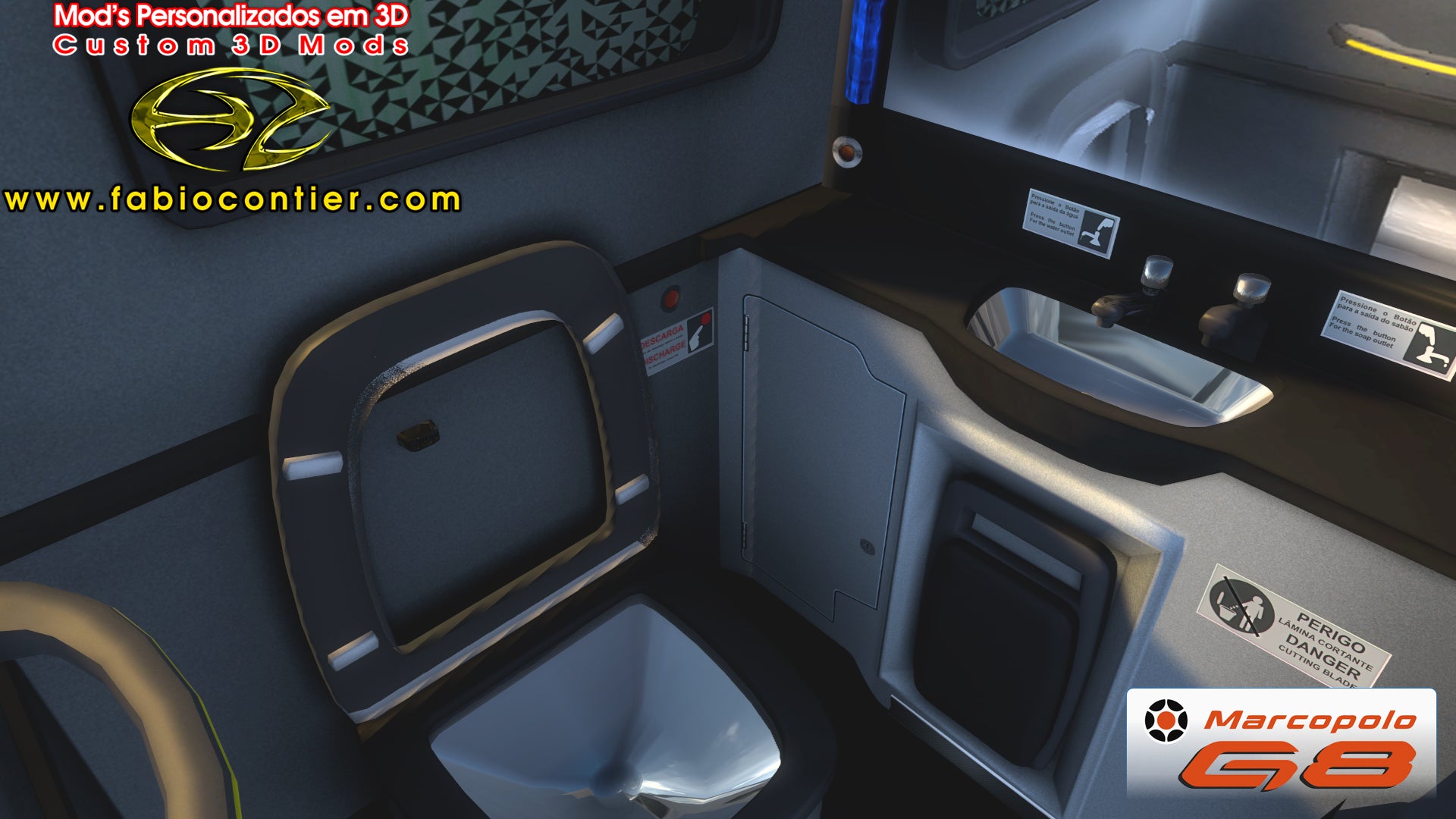 ETS2 Mod Bus G8 4x2 Scania Infinity Marcopolo