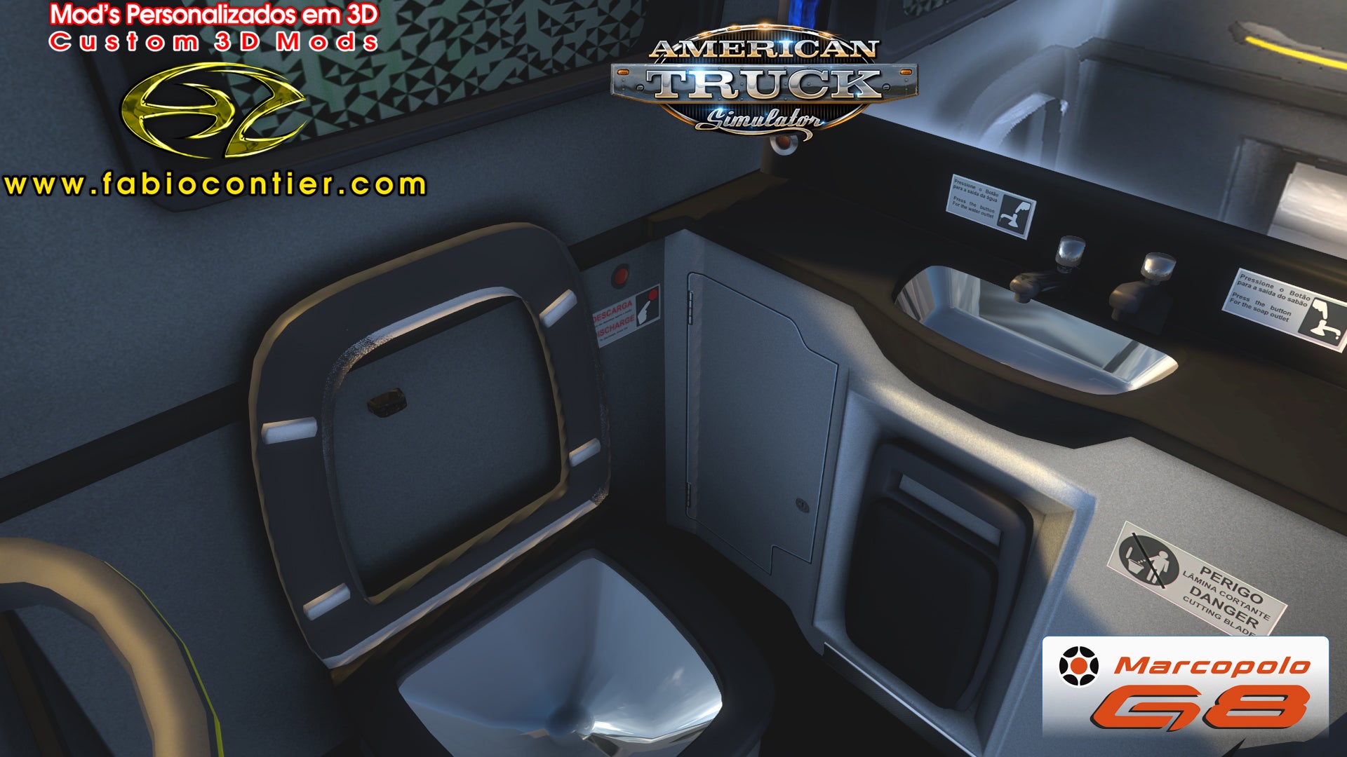 ATS Mod Bus G8 4x2 Scania Infinity Marcopolo