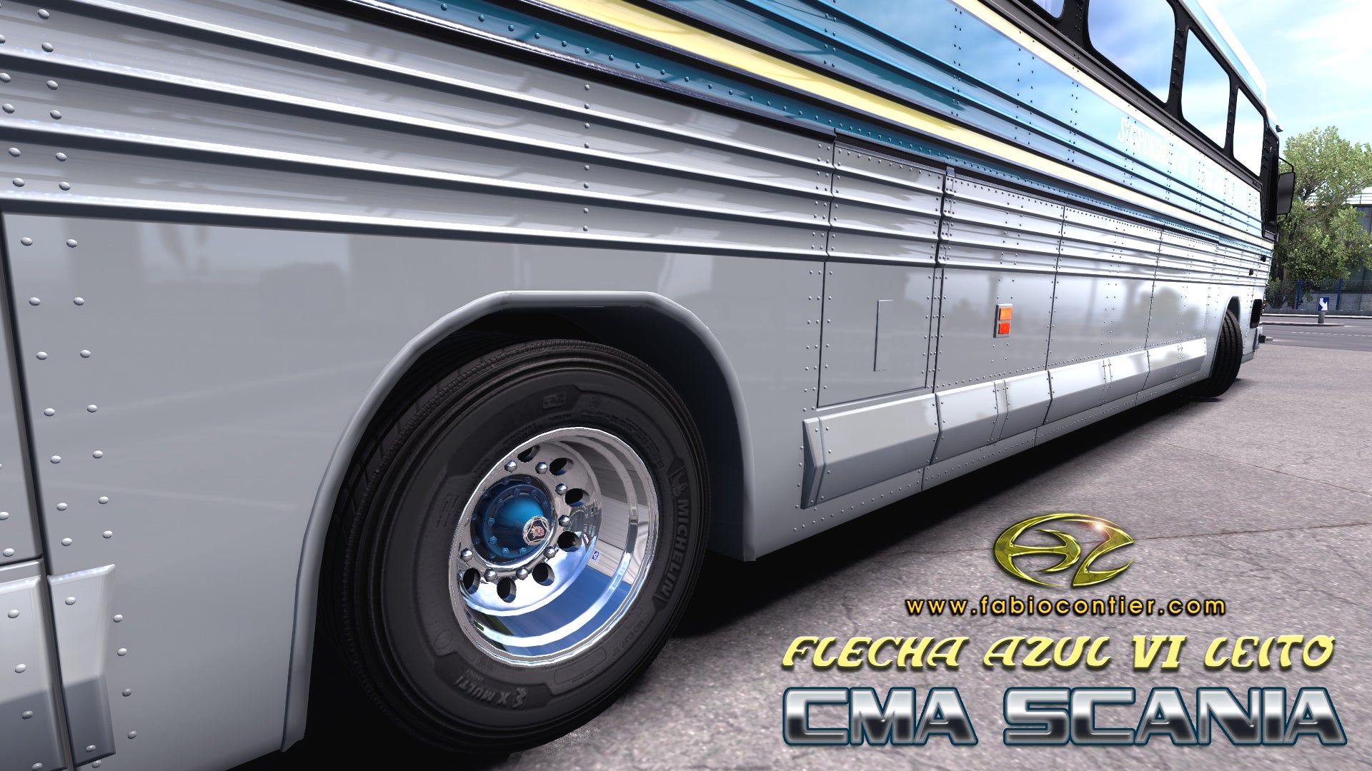 ETS2 Mod Bus CMA Scania Flecha Azul VI Leito
