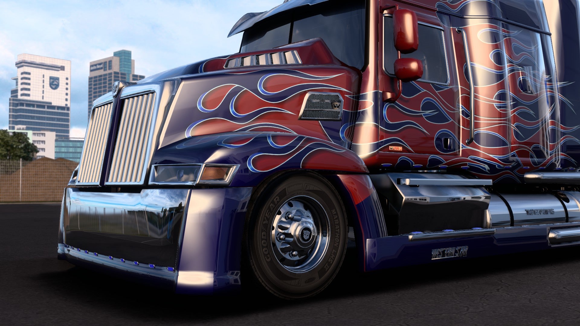 ETS2 Mod Truck Western Star Optimus Prime TF4 Exclusivo