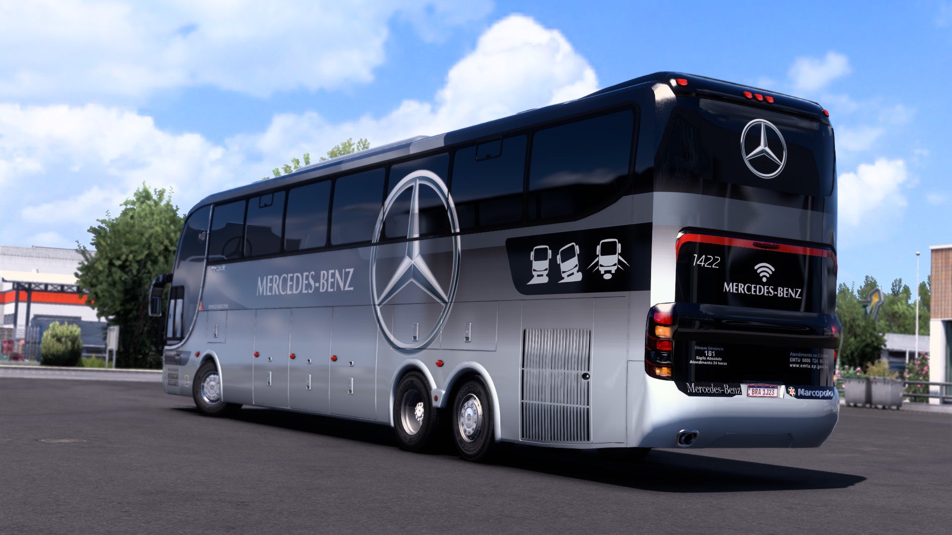Autobús Mod ETS2 G6 Mercedes-Benz 6x2 Paradiso 1550 LD