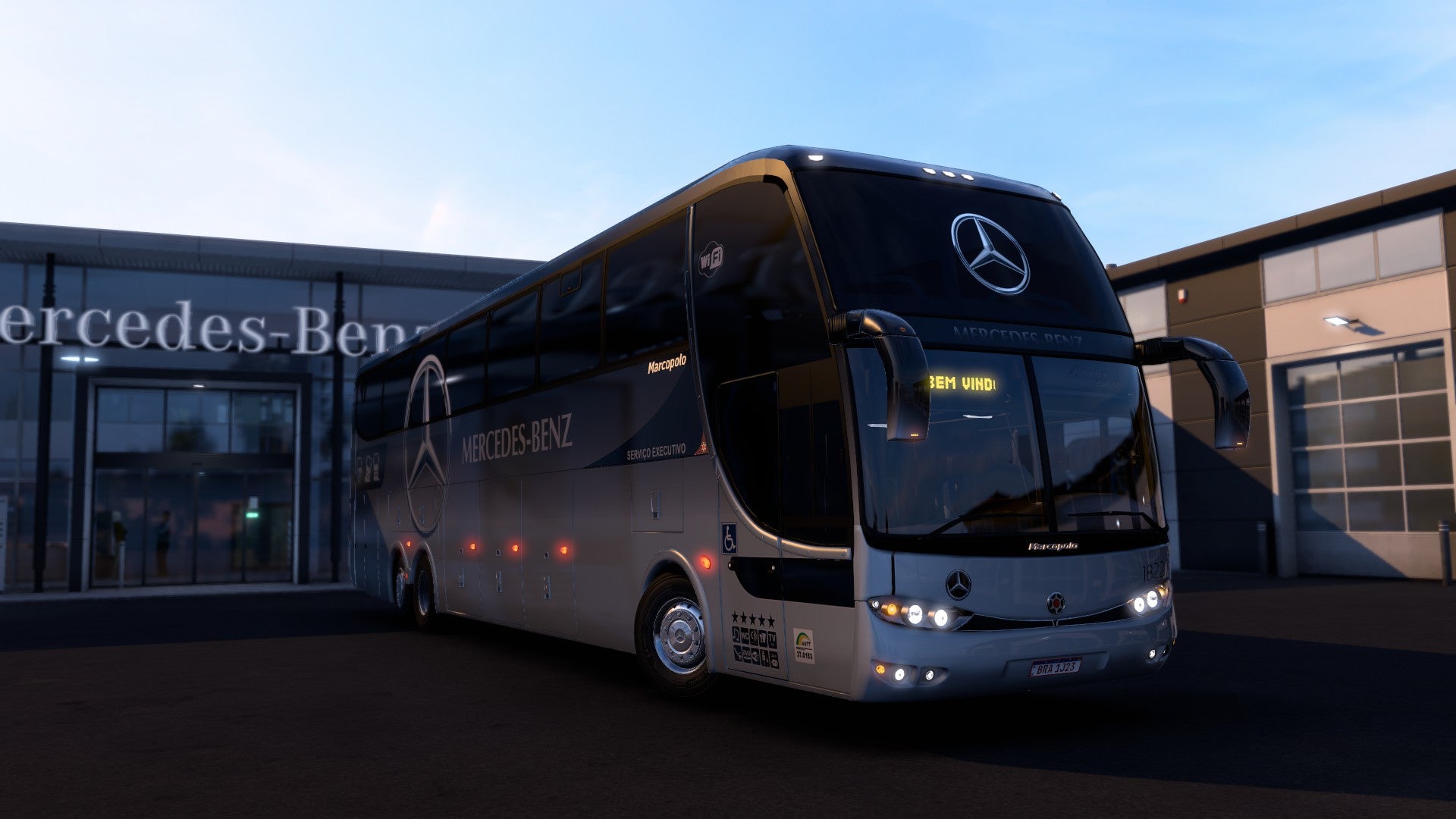 Autobús Mod ETS2 G6 Mercedes-Benz 6x2 Paradiso 1550 LD