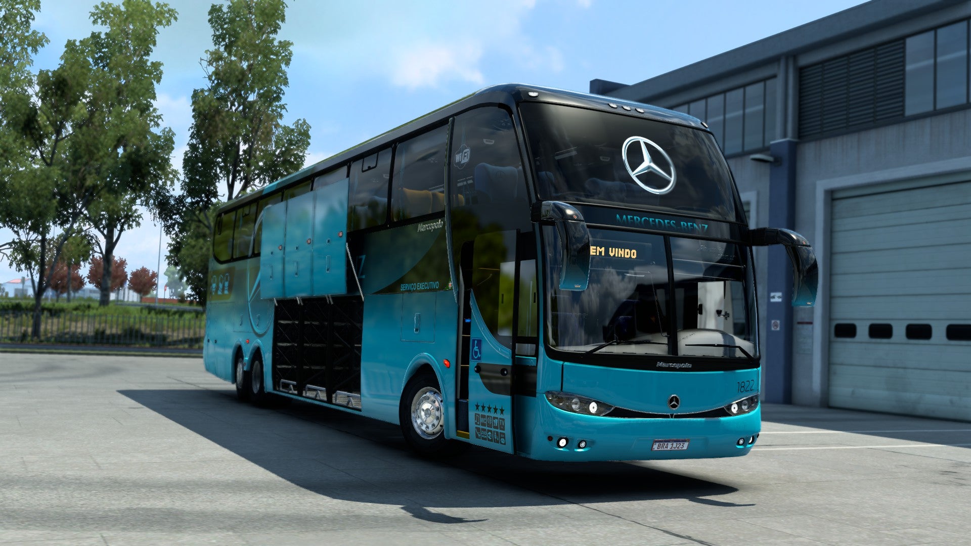 Autobús Mod ETS2 G6 Mercedes-Benz 6x2 Paradiso 1550 LD