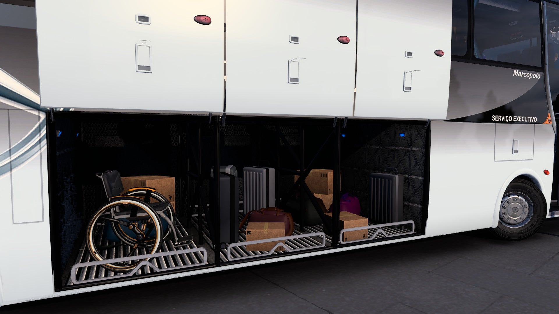 Autobús Mod ETS2 G6 Mercedes-Benz 6x2 Paradiso 1550 LD