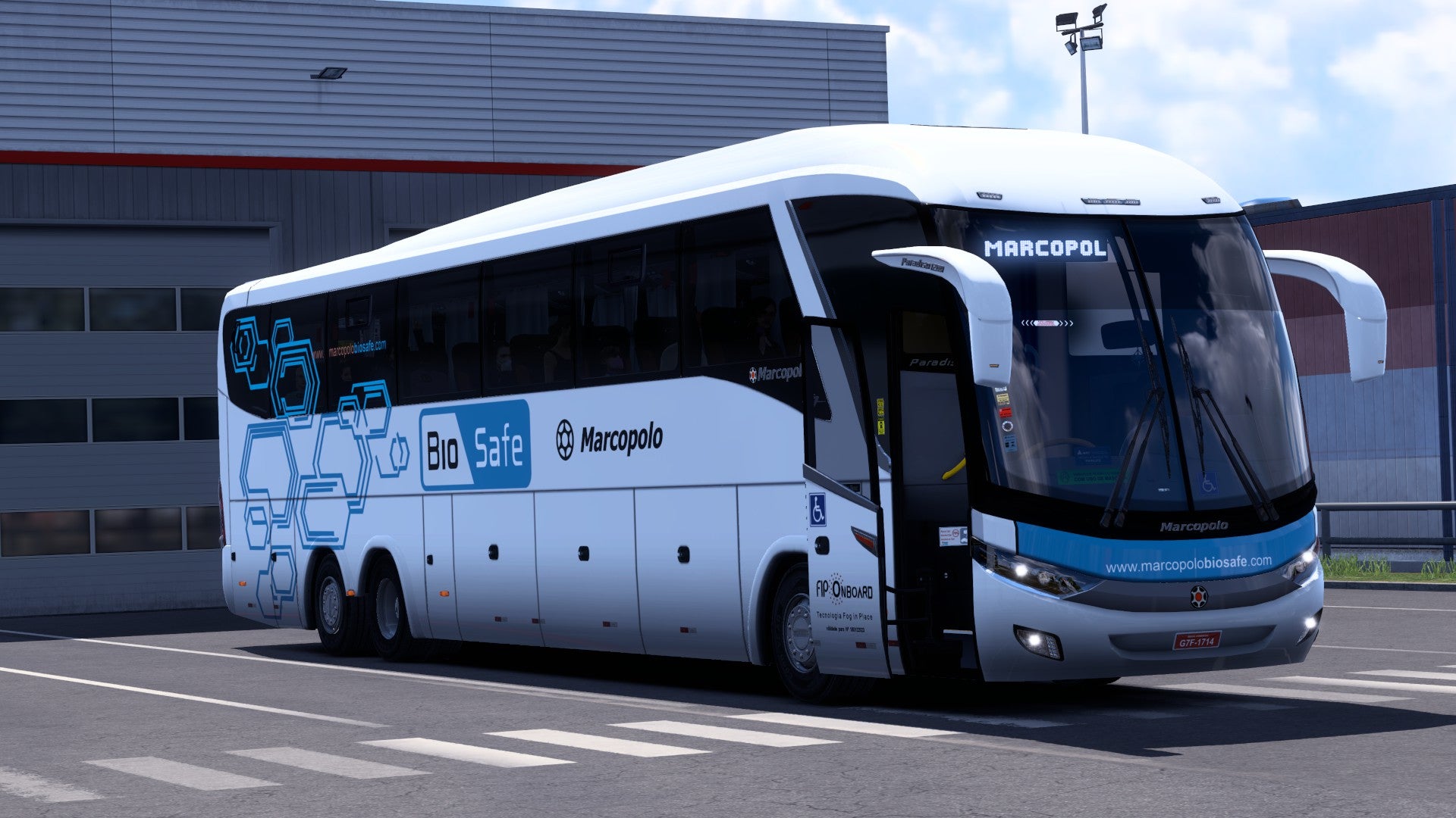 ETS2 Mod Bus G7 Bio Safe Scania 6x2 1200 Exclusivo