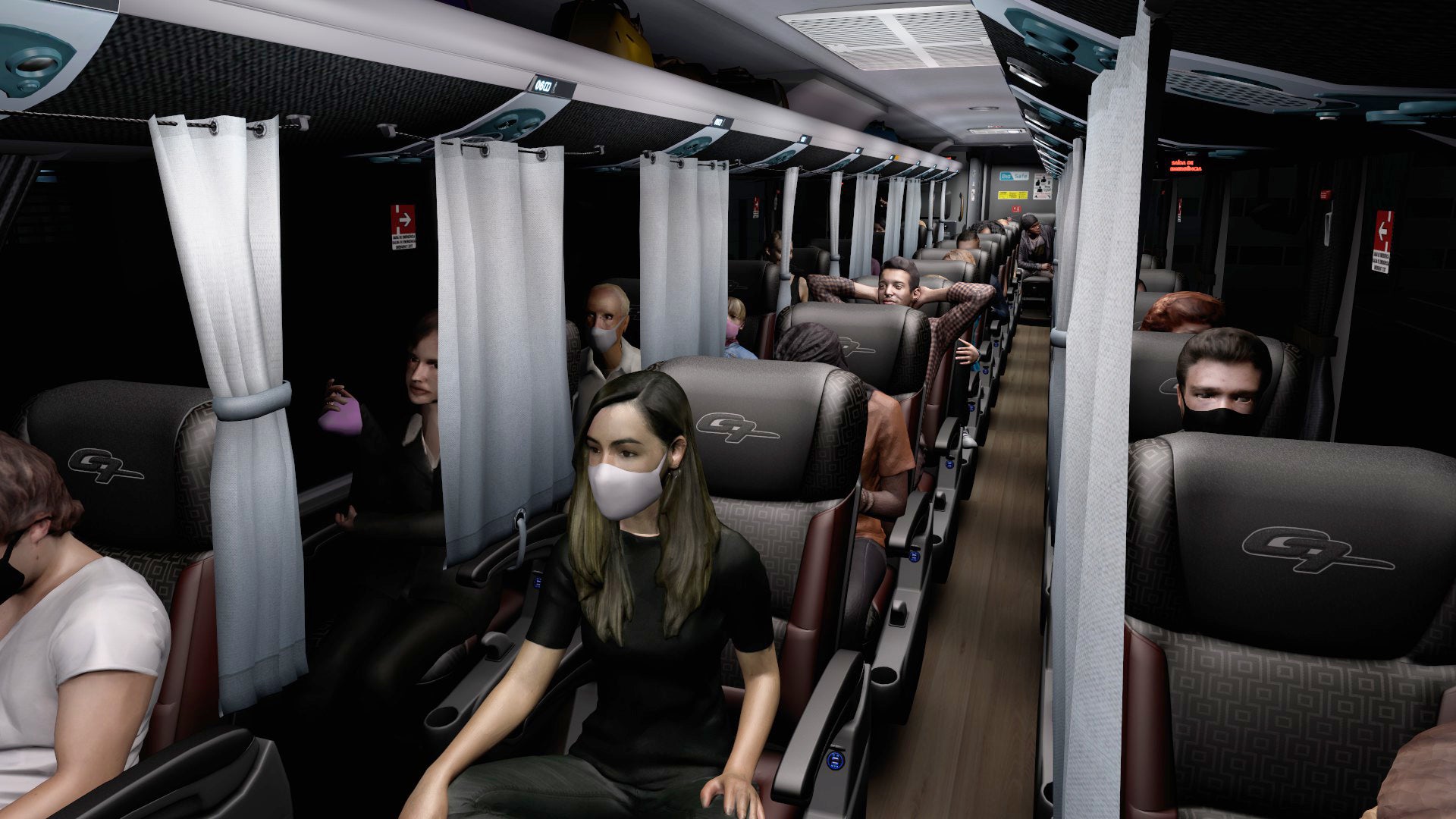 ETS2 Mod Bus G7 Bio Safe Scania 6x2 1200 Exclusivo