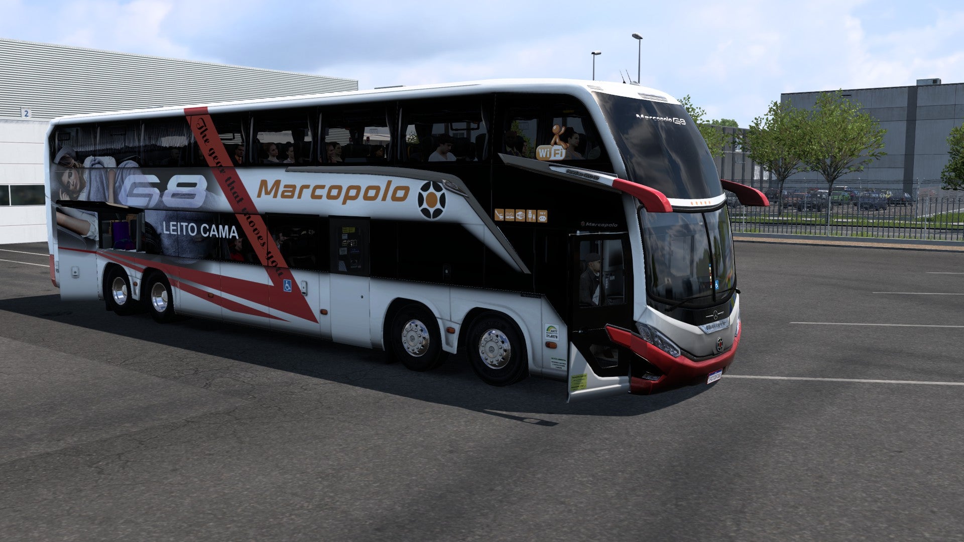 ETS2 Mod Bus G8 DD 1800 Mercedes-Benz 8x2