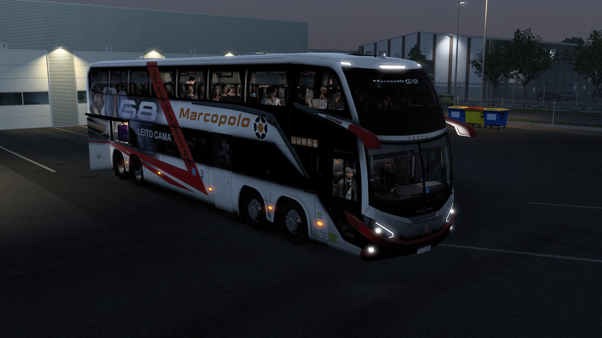 ETS2 Mod Bus G8 DD 1800 Mercedes-Benz 8x2