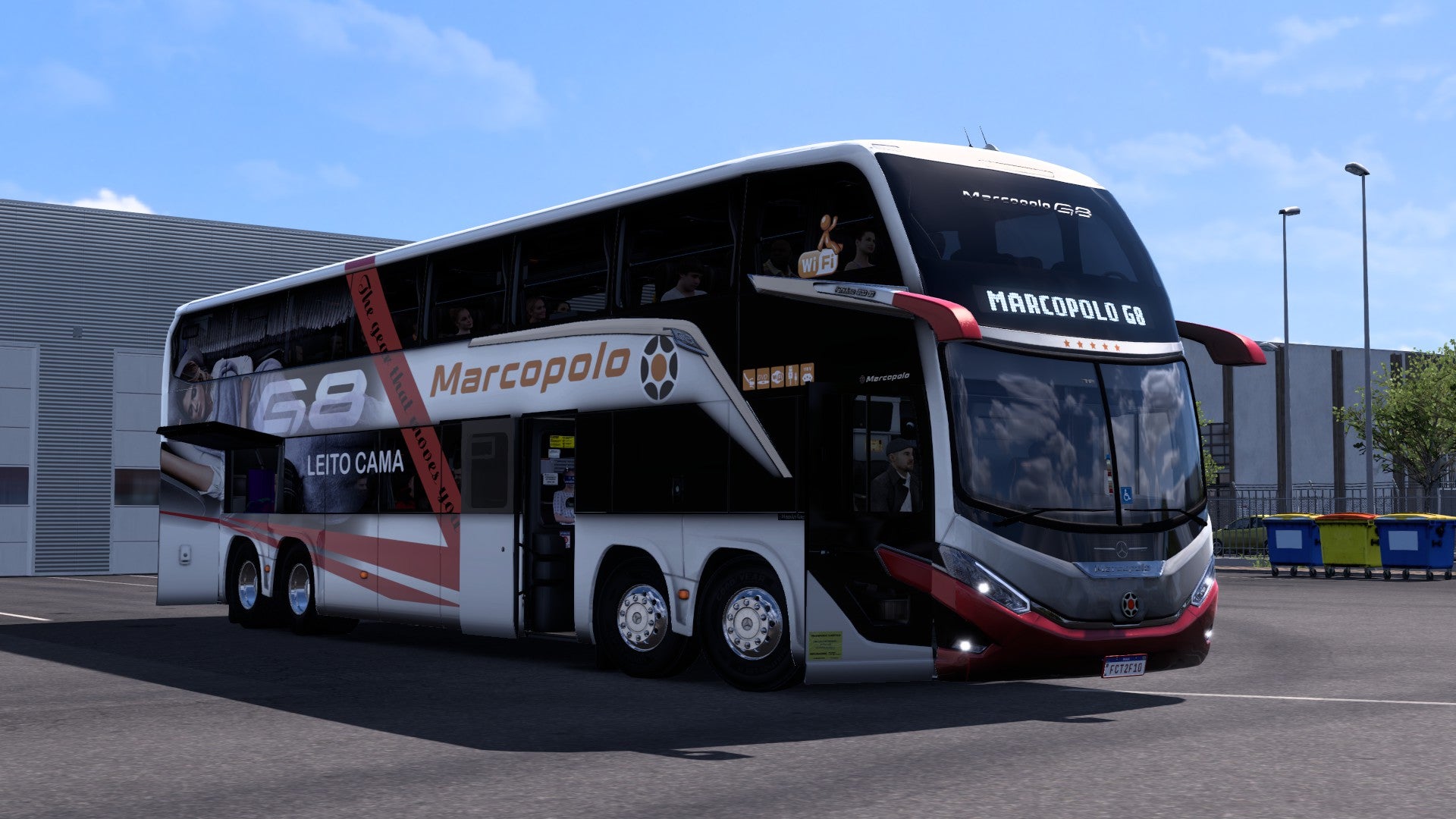 ETS2 Mod Bus G8 DD 1800 Mercedes-Benz 8x2