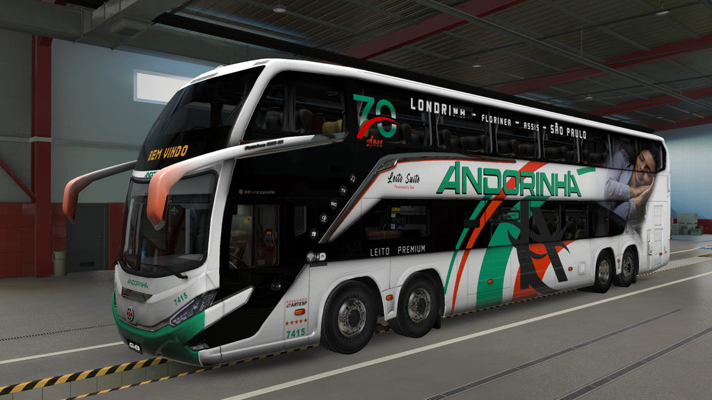 ETS2 Mod Bus G8 DD 1800 Mercedes-Benz 8x2