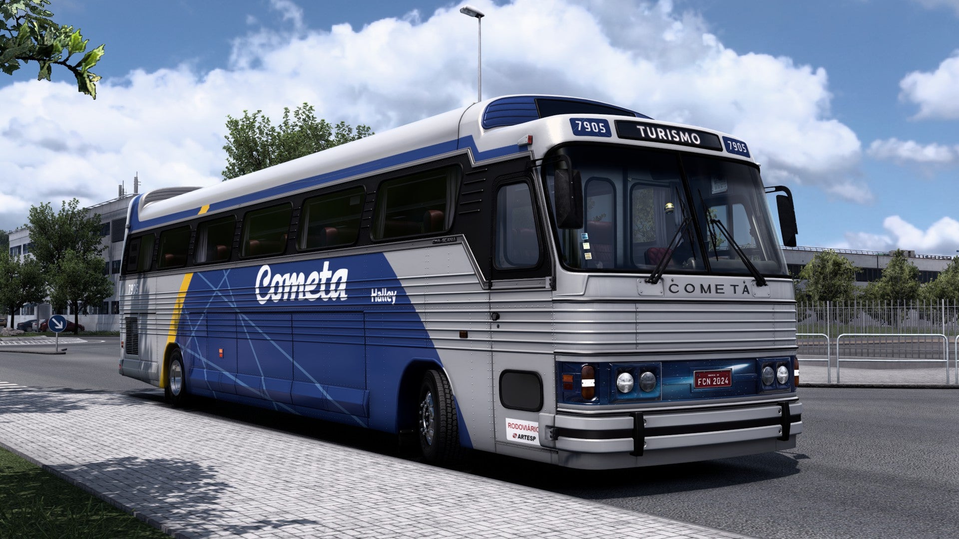 ETS2 Mod Bus CMA Scania Flecha Azul VI Leito