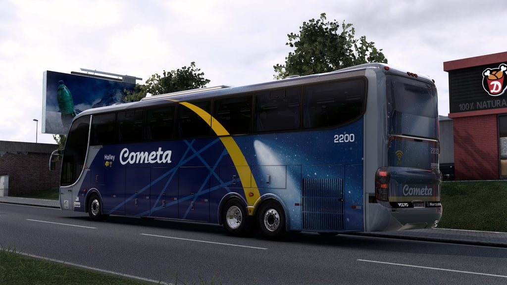 ETS2 Mod Bus G6 Volvo 6x2 Paradiso 1550 LD Premium