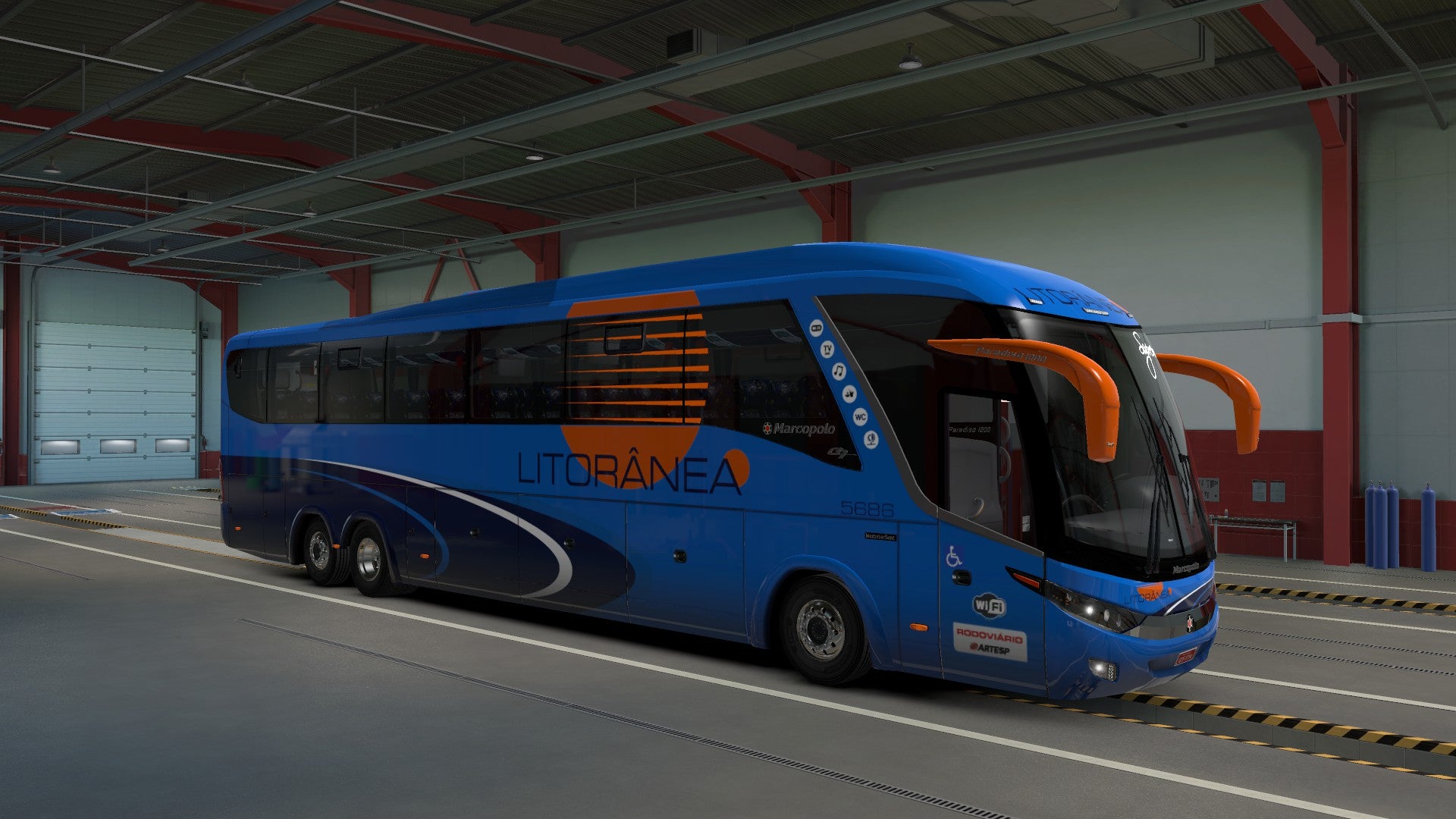 ETS2 Mod Bus G7 Scania Facelift 6x2 Premium 