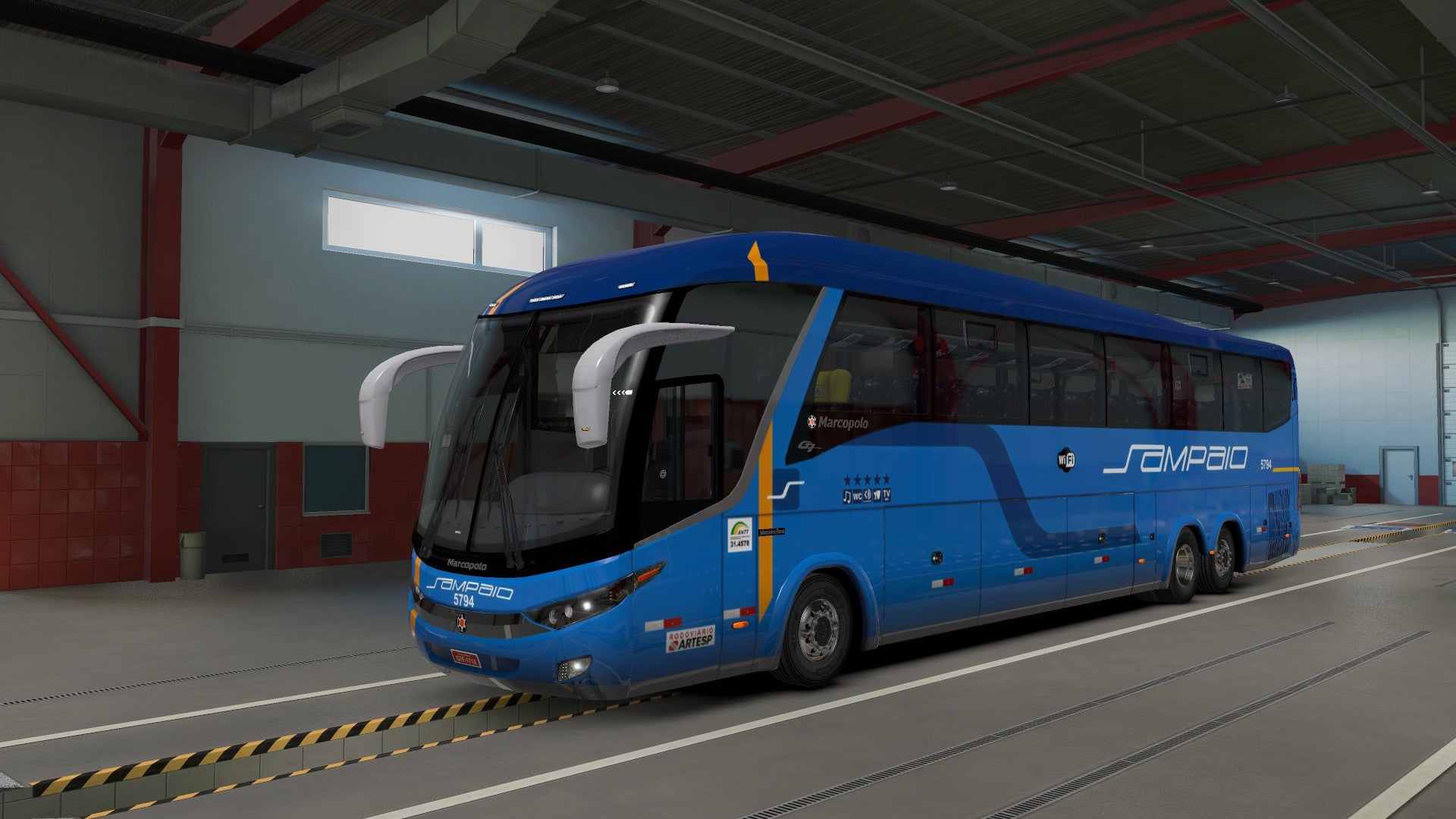 ETS2 Mod Bus G7 Scania Facelift 6x2 Premium 