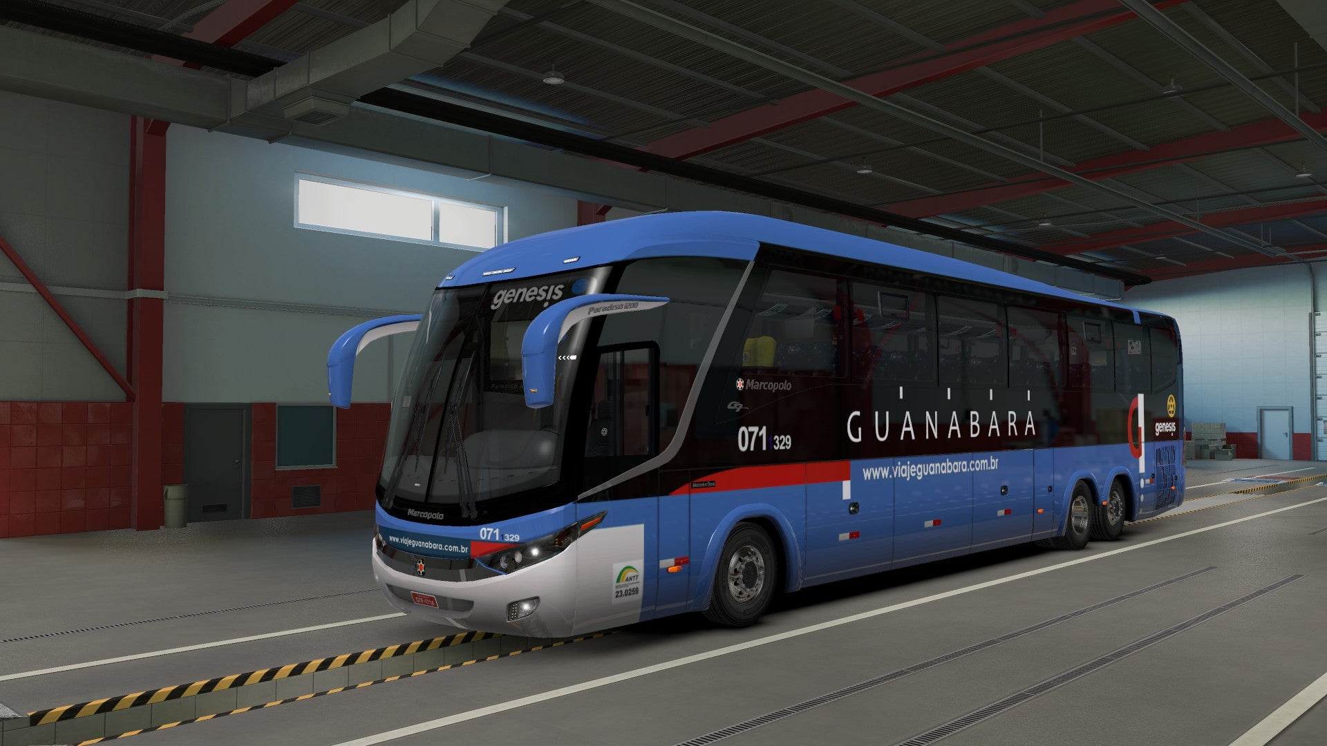 ETS2 Mod Bus G7 Volvo Facelift 6x2 Executivo