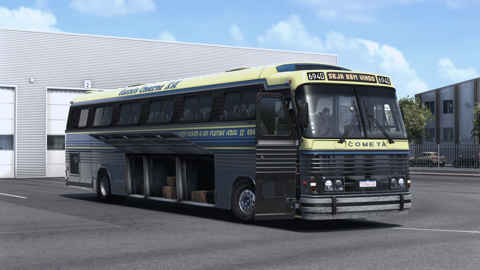 ETS2 Mod Bus CMA Scania 4x2 Flecha Azul II