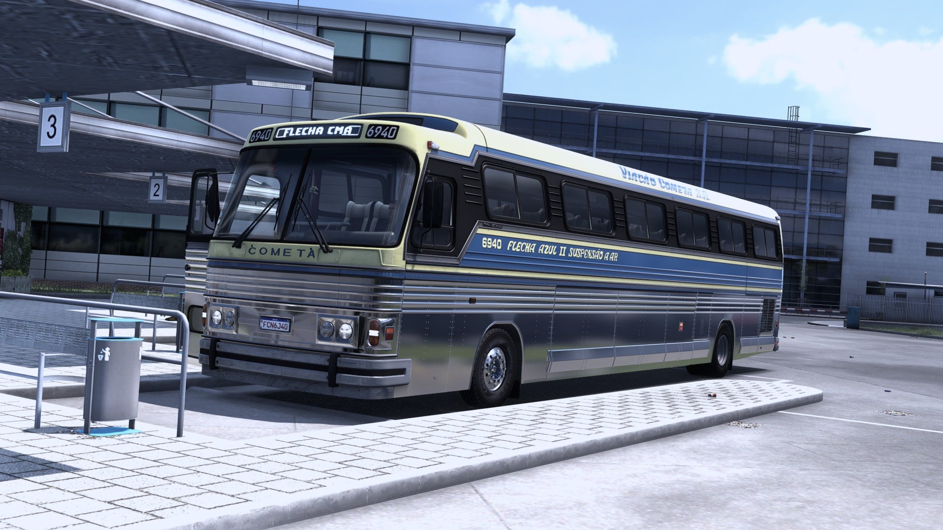ETS2 Mod Bus CMA Scania 4x2 Flecha Azul II