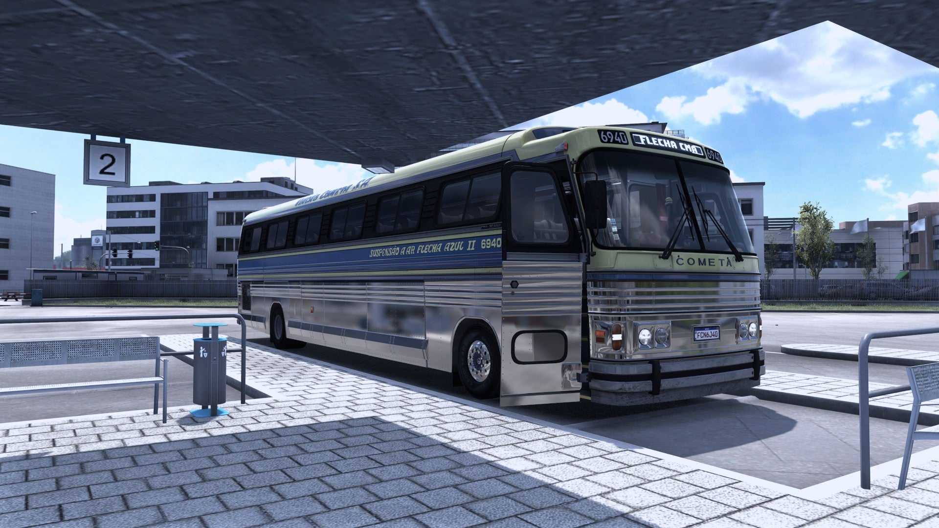 ETS2 Mod Bus CMA Scania 4x2 Flecha Azul II