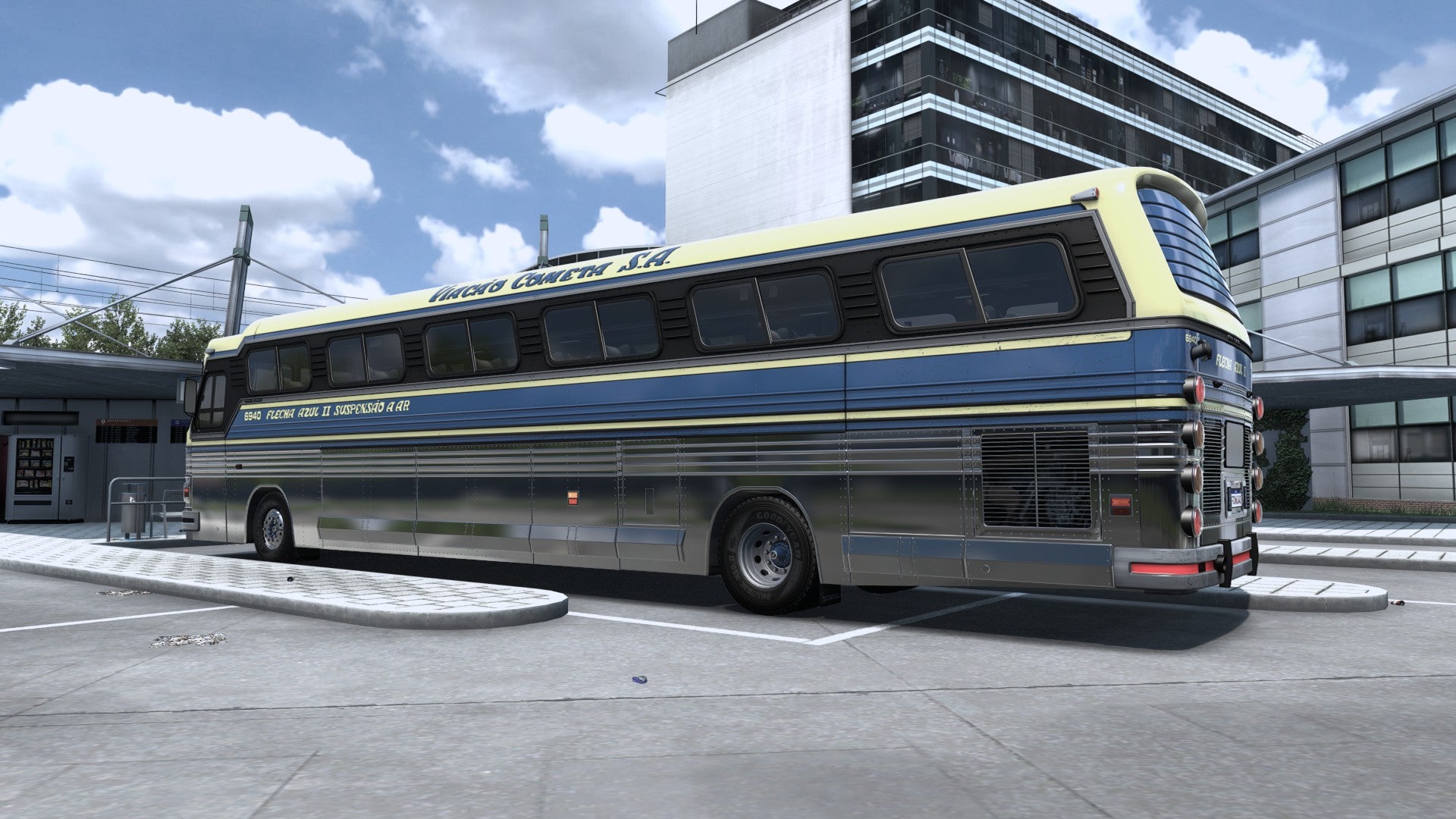 ETS2 Mod Bus CMA Scania 4x2 Flecha Azul II