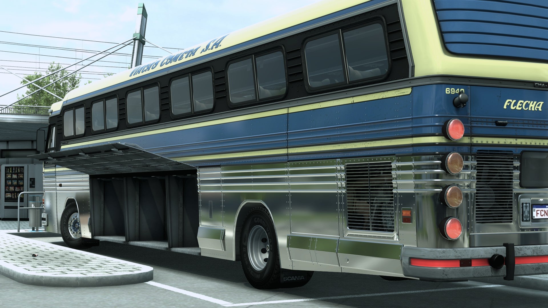 ETS2 Mod Bus CMA Scania 4x2 Flecha Azul II