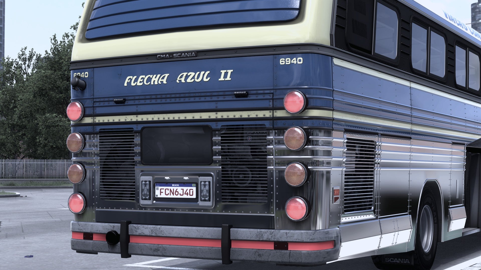 ETS2 Mod Bus CMA Scania 4x2 Flecha Azul II