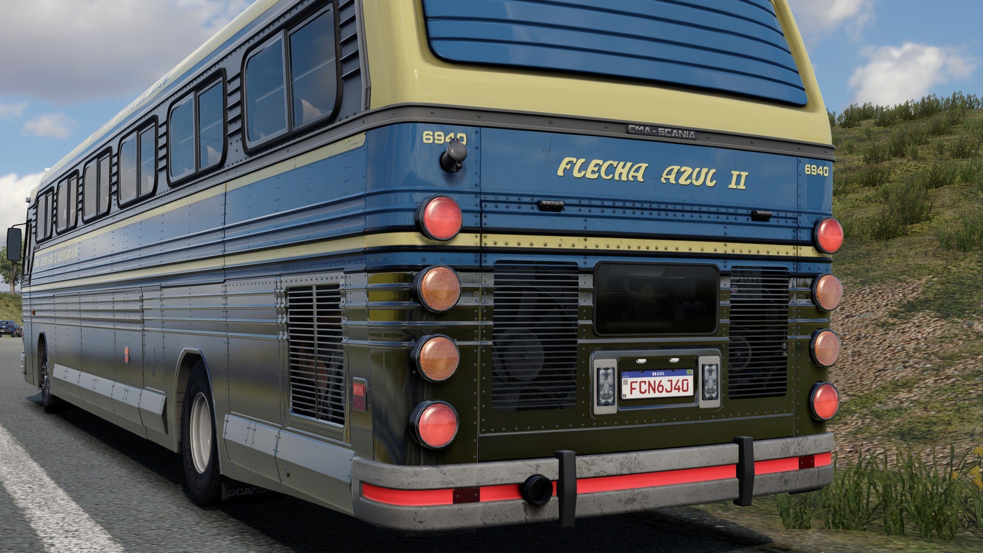 ETS2 Mod Bus CMA Scania 4x2 Flecha Azul II