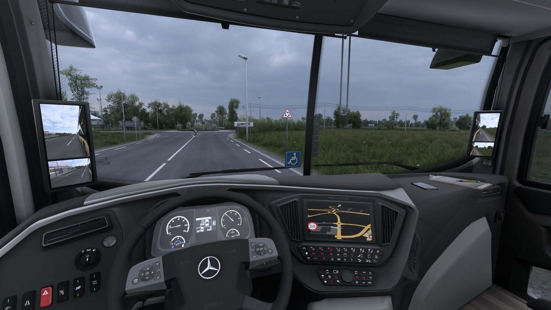 ETS2 Mod Bus G8 DD 1800 Mercedes-Benz 8x2