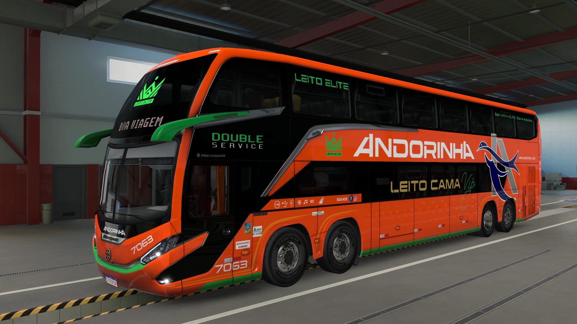 ATS Mod Bus G8 DD VOLVO Concept 8x2 Marcopolo 1800
