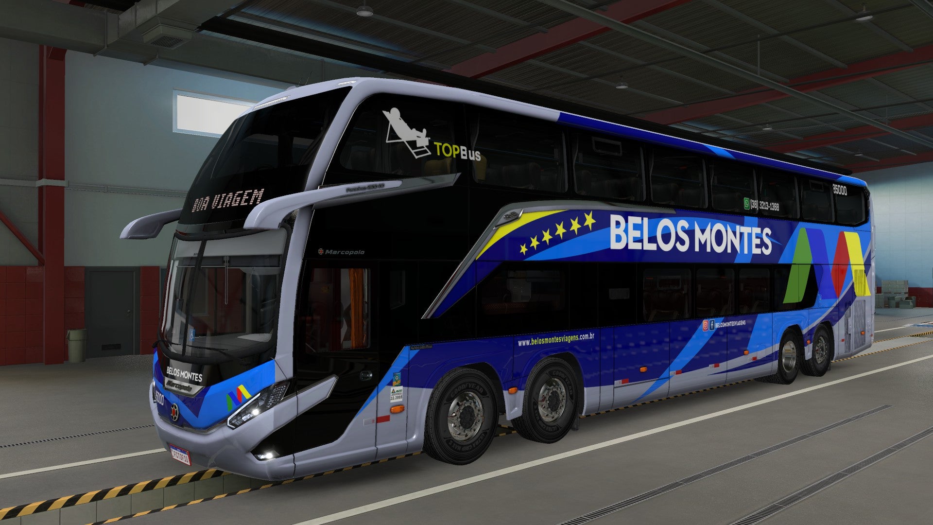 ATS Mod Bus G8 DD VOLVO Concept 8x2 Marcopolo 1800