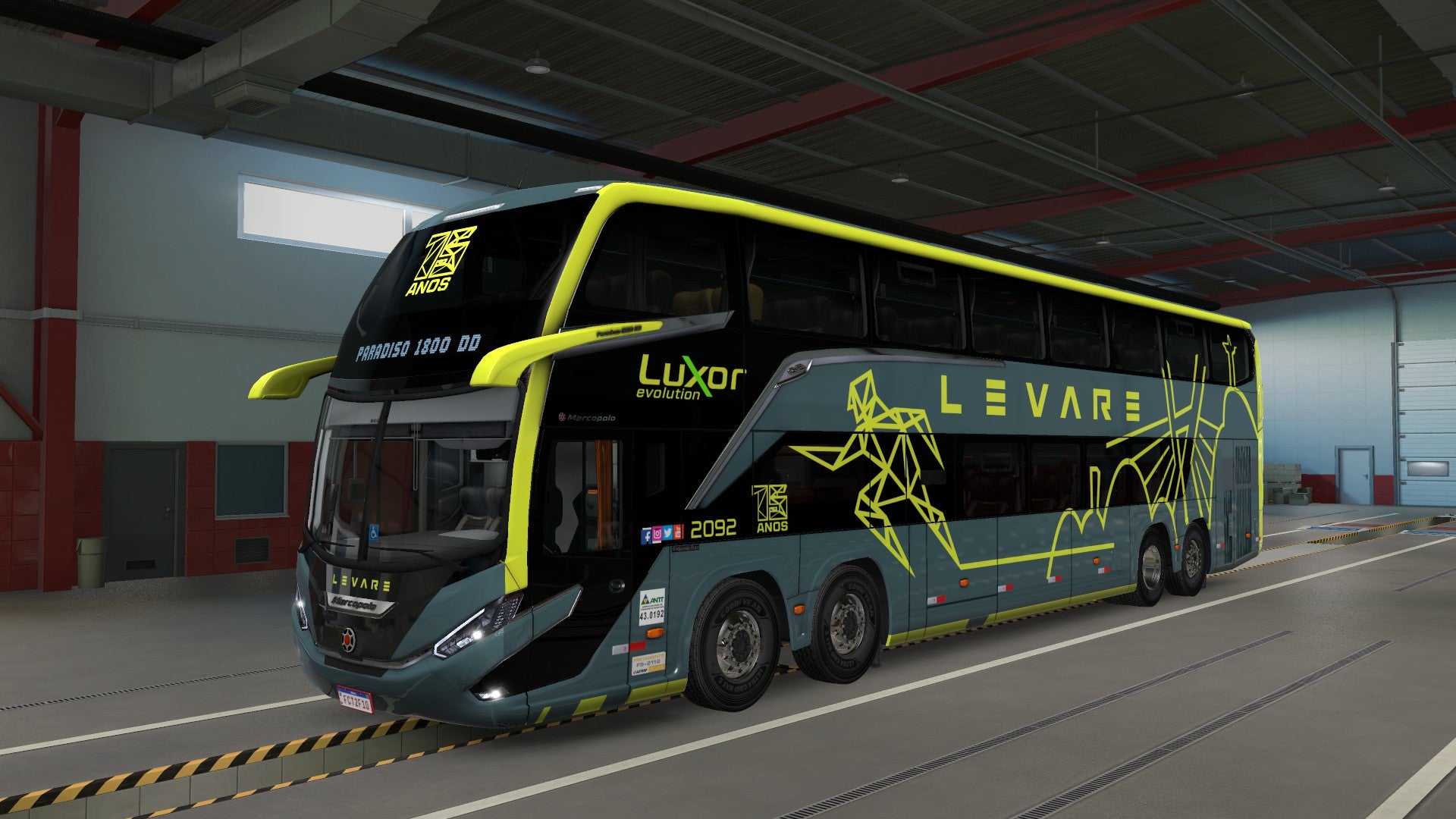 ATS Mod Bus G8 DD VOLVO Concept 8x2 Marcopolo 1800