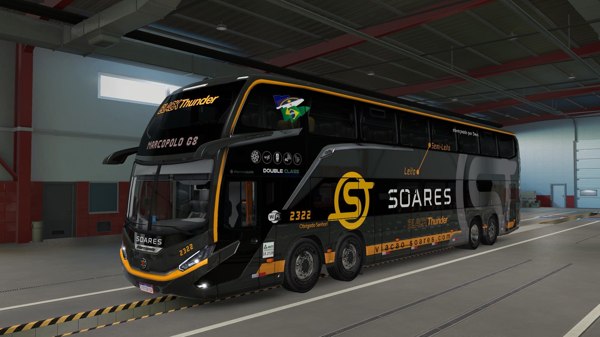 ATS Mod Bus G8 DD VOLVO Concept 8x2 Marcopolo 1800