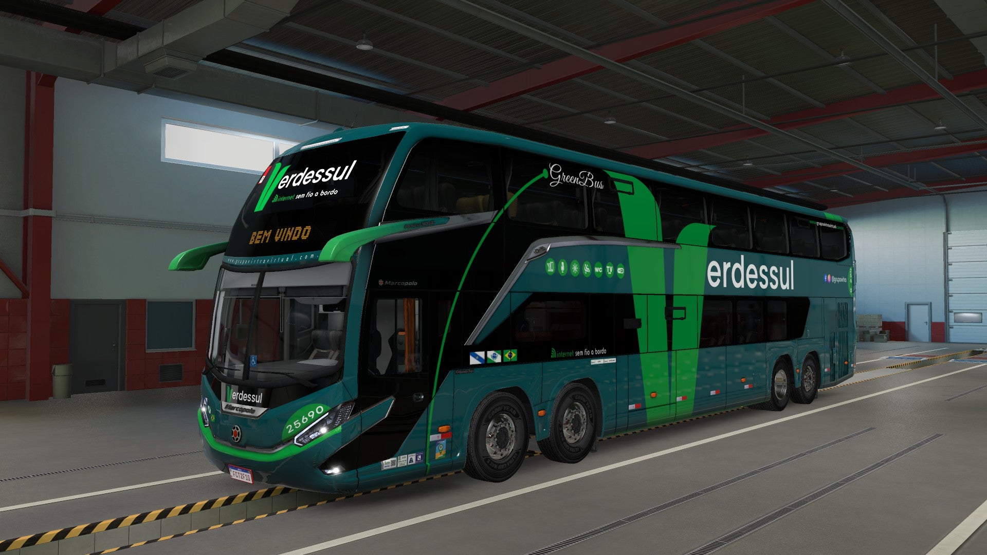 ATS Mod Bus G8 DD VOLVO Concept 8x2 Marcopolo 1800