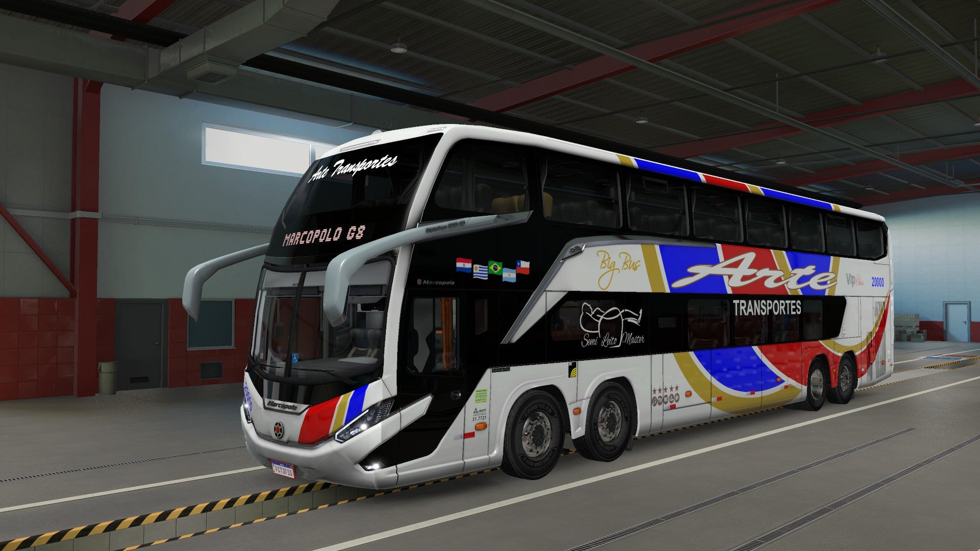 ATS Mod Bus G8 DD VOLVO Concept 8x2 Marcopolo 1800