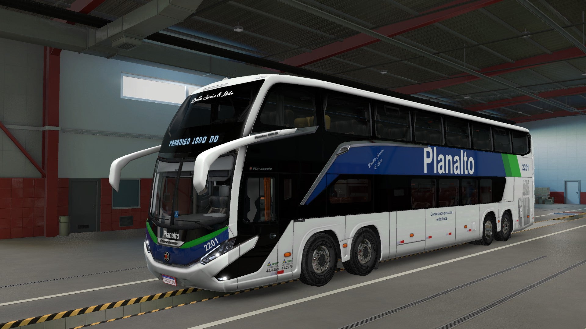 ATS Mod Bus G8 DD VOLVO Concept 8x2 Marcopolo 1800
