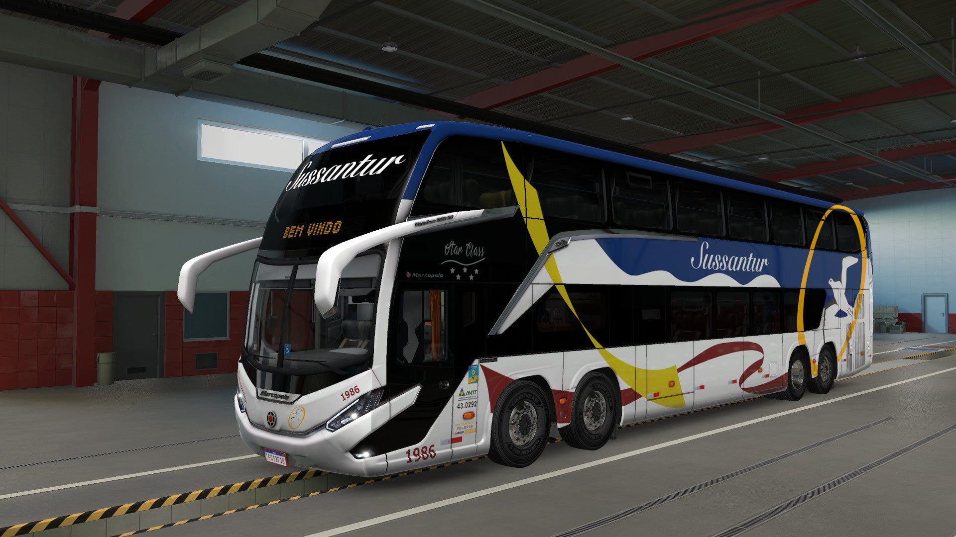 ATS Mod Bus G8 DD VOLVO Concept 8x2 Marcopolo 1800