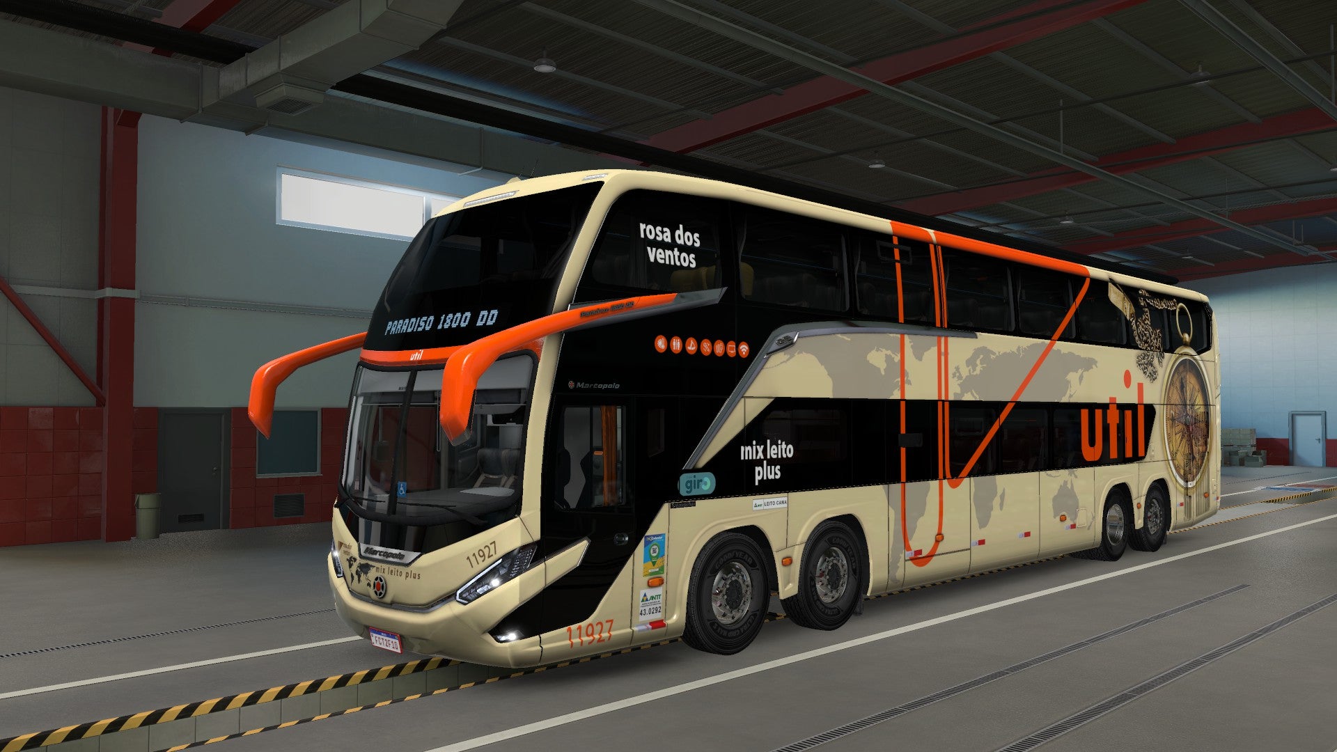 ATS Mod Bus G8 DD VOLVO Concept 8x2 Marcopolo 1800