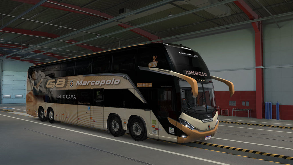 ETS2 Mod Bus G8 DD 1800 Mercedes-Benz 8x2