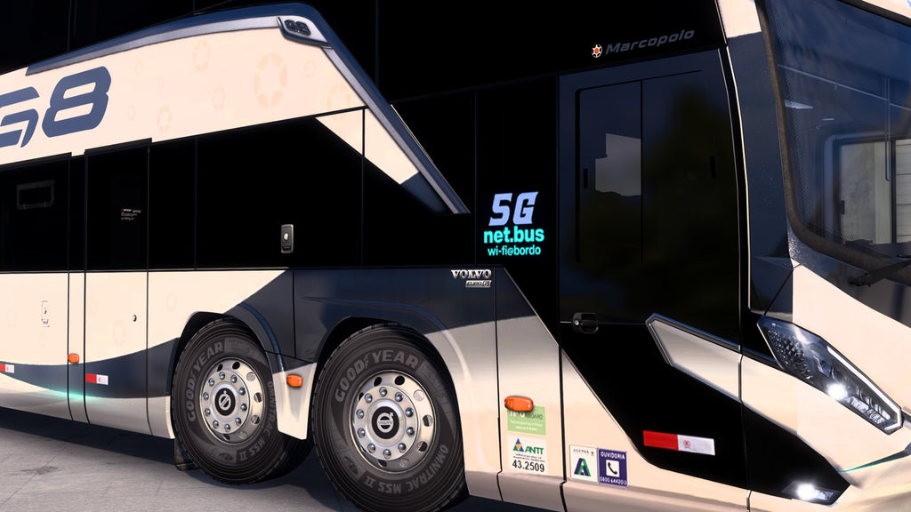 ETS2 LANÇAMENTO Mod Bus G8 DD VOLVO Concept 8x2 Marcopolo 1800