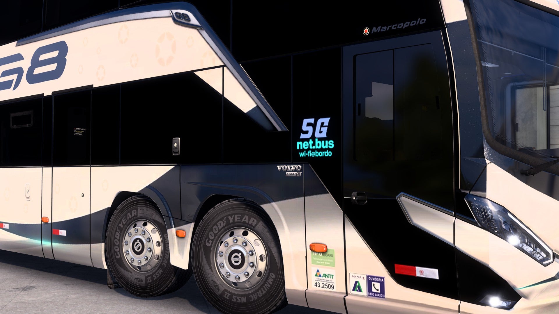 ETS2 LANÇAMENTO Mod Bus G8 DD VOLVO Concept 8x2 Marcopolo 1800