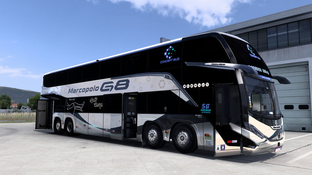 ETS2 LANÇAMENTO Mod Bus G8 DD VOLVO Concept 8x2 Marcopolo 1800