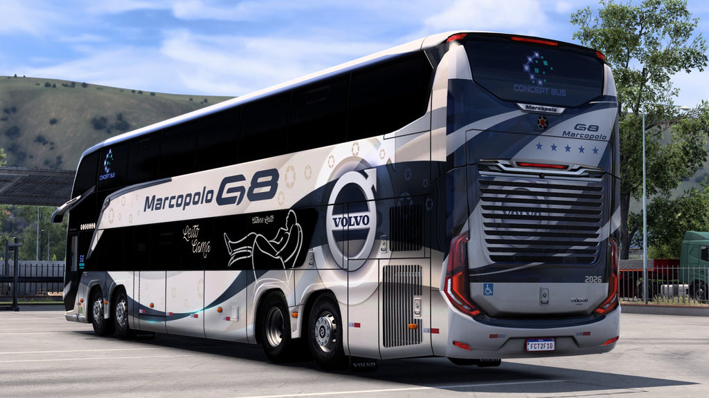 ETS2 LANÇAMENTO Mod Bus G8 DD VOLVO Concept 8x2 Marcopolo 1800