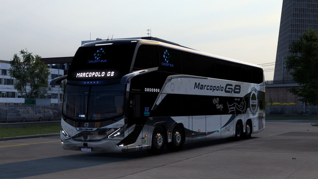 ETS2 LANÇAMENTO Mod Bus G8 DD VOLVO Concept 8x2 Marcopolo 1800